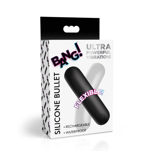 Bang! Flexible Silicone Bullet - Blue Black