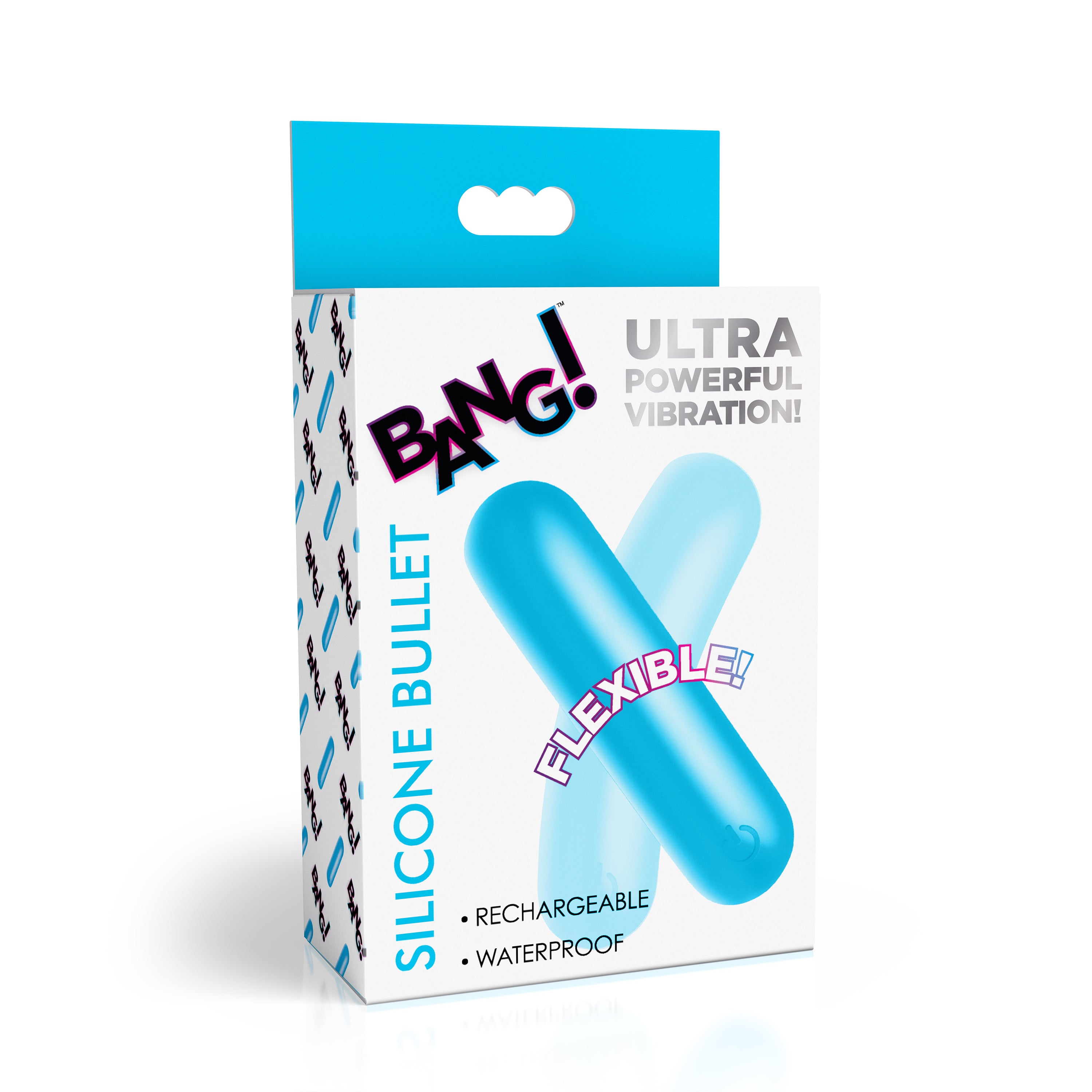 Bang! Flexible Silicone Bullet - Blue Blue