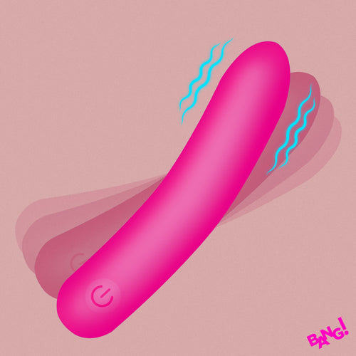Bang! Tapered Flexible Silicone Bullet - Pink Pink