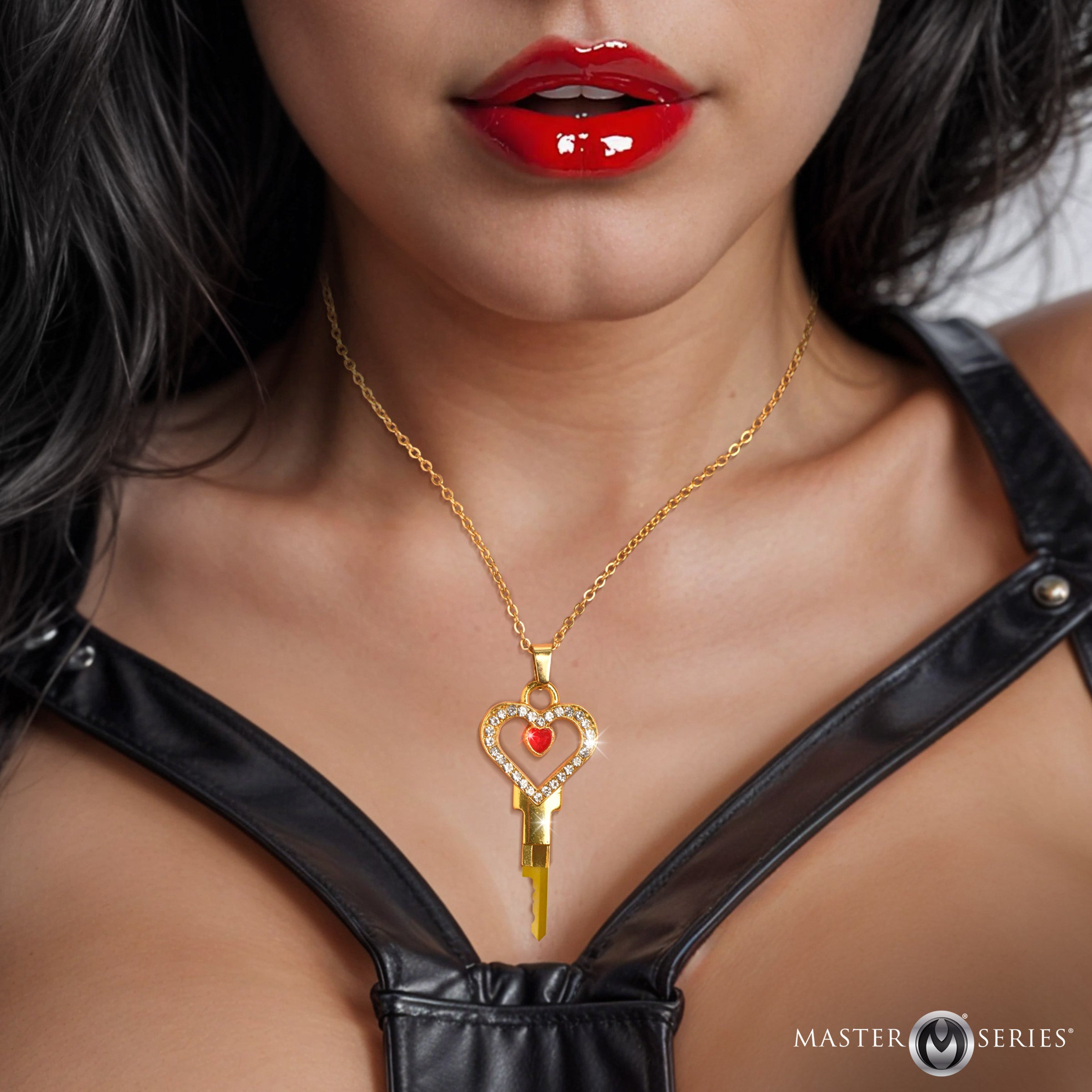 Master Series Possession Chastity Key Necklace Yellow