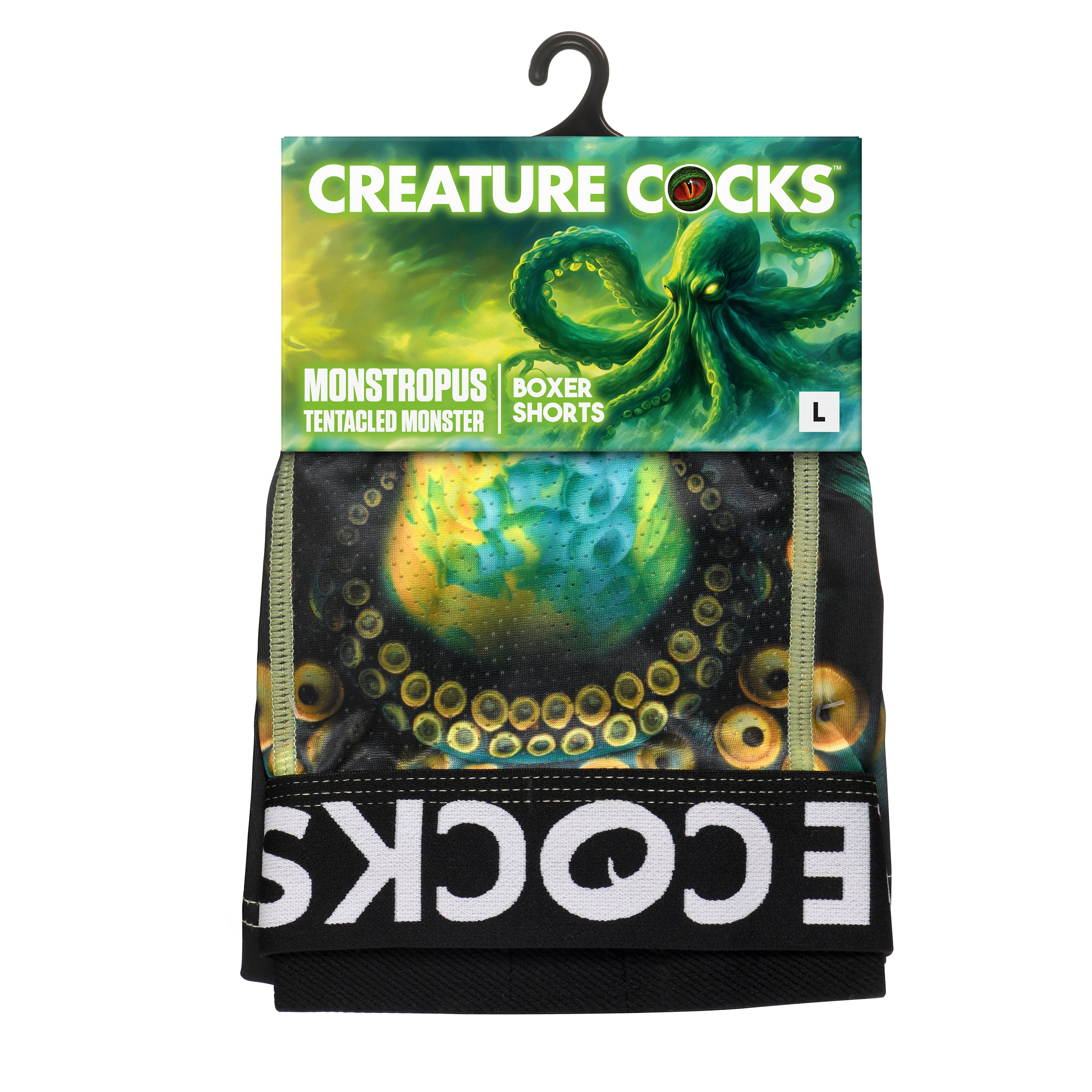 Creature Cocks Creature Wear Monstropus Tentacled Monster Boxer Shorts - Small Multi / Large
