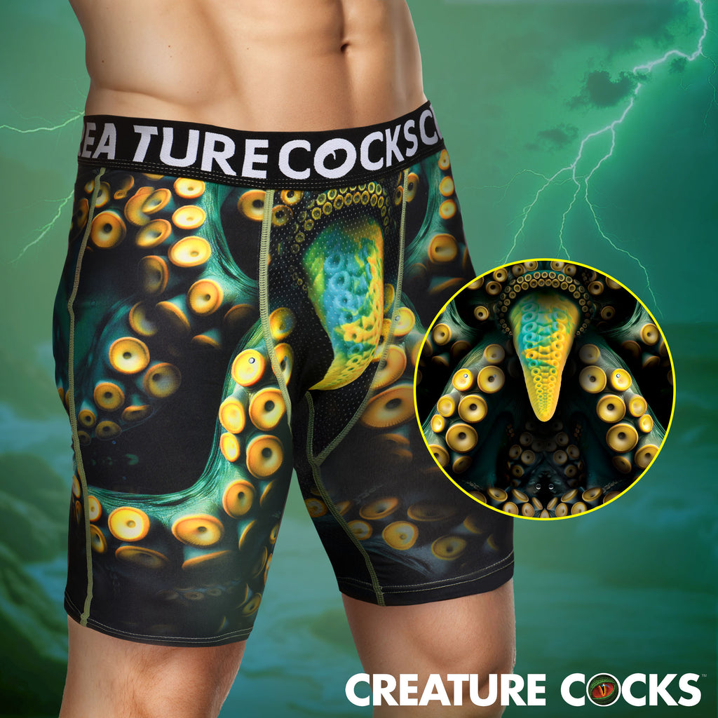 Creature Cocks Creature Wear Monstropus Tentacled Monster Boxer Shorts - Small Multi / Small