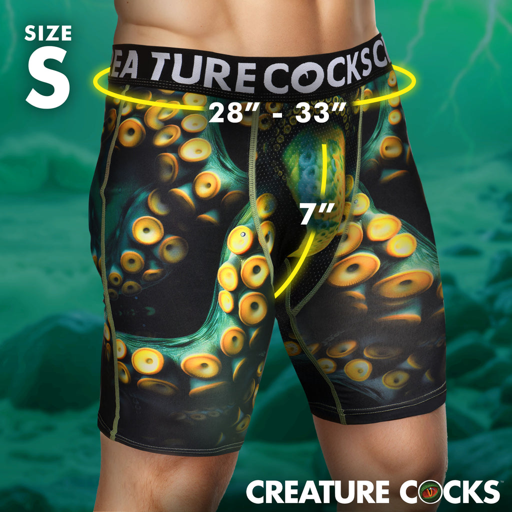 Creature Cocks Creature Wear Monstropus Tentacled Monster Boxer Shorts - Small Multi / Small