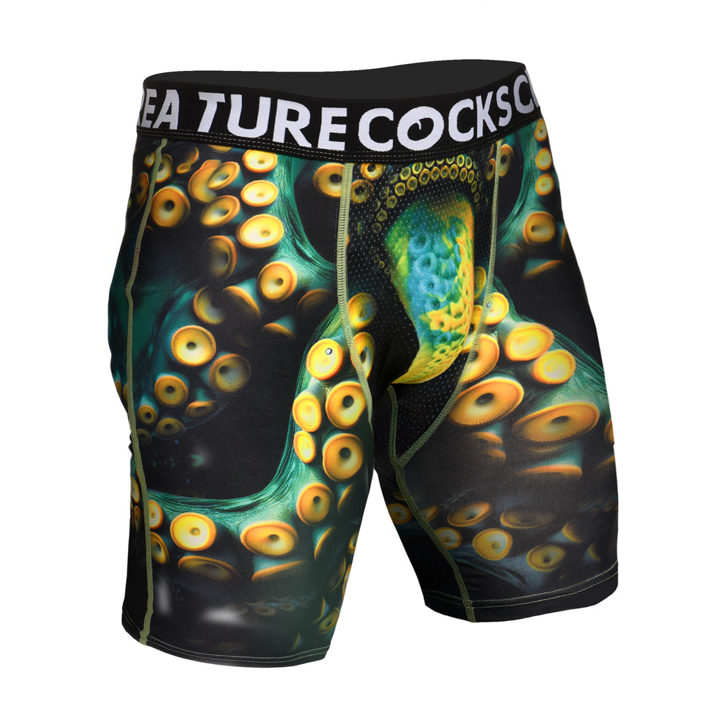 Creature Cocks Creature Wear Monstropus Tentacled Monster Boxer Shorts - Small Multi / Small