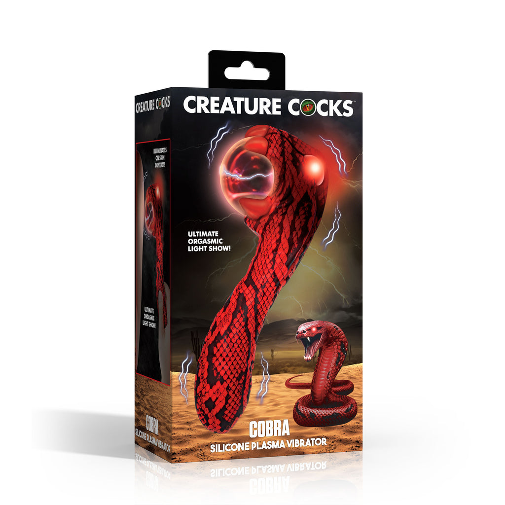 Creature Cocks Cobra Silicone Plasma Vibrator Red