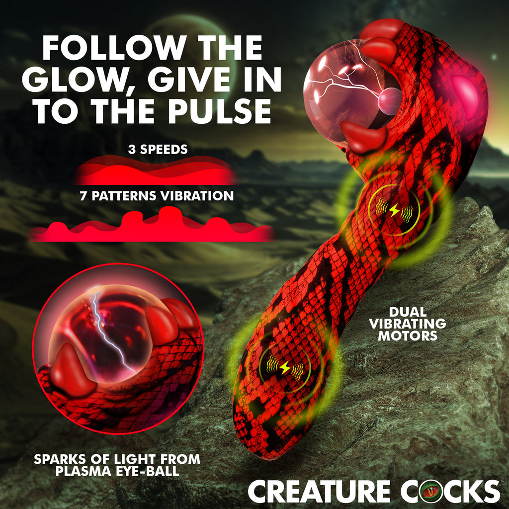 Creature Cocks Cobra Silicone Plasma Vibrator Red
