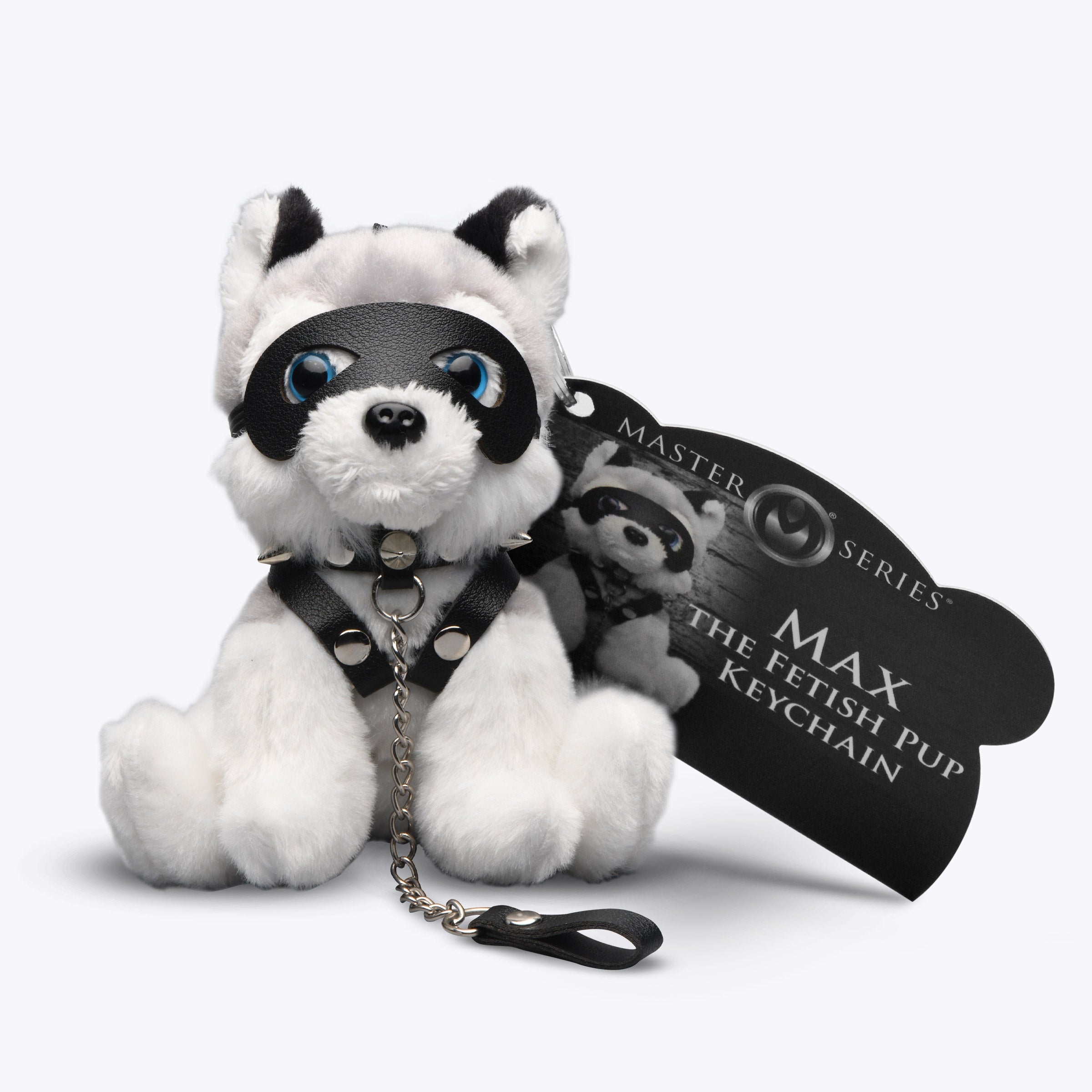 Master Series Max the Fetish Pup Keychain Grey