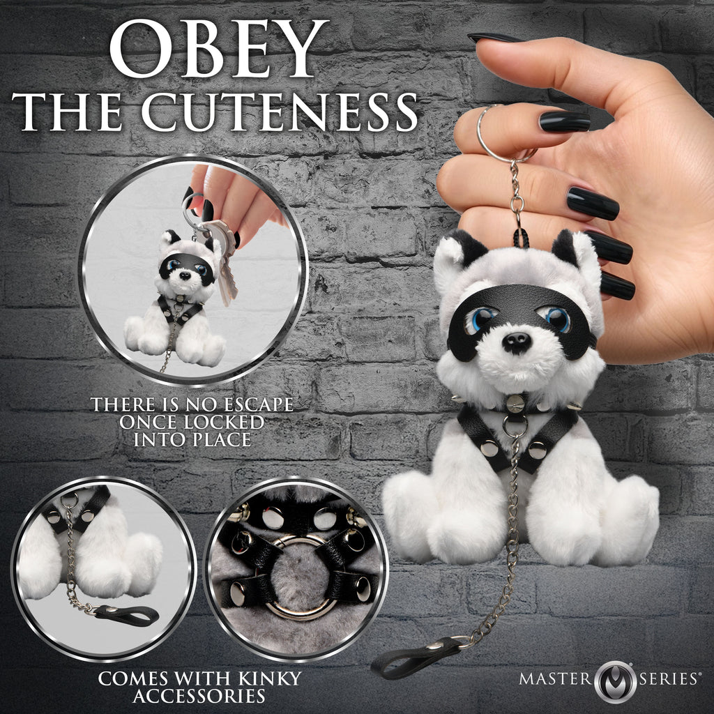 Master Series Max the Fetish Pup Keychain Grey
