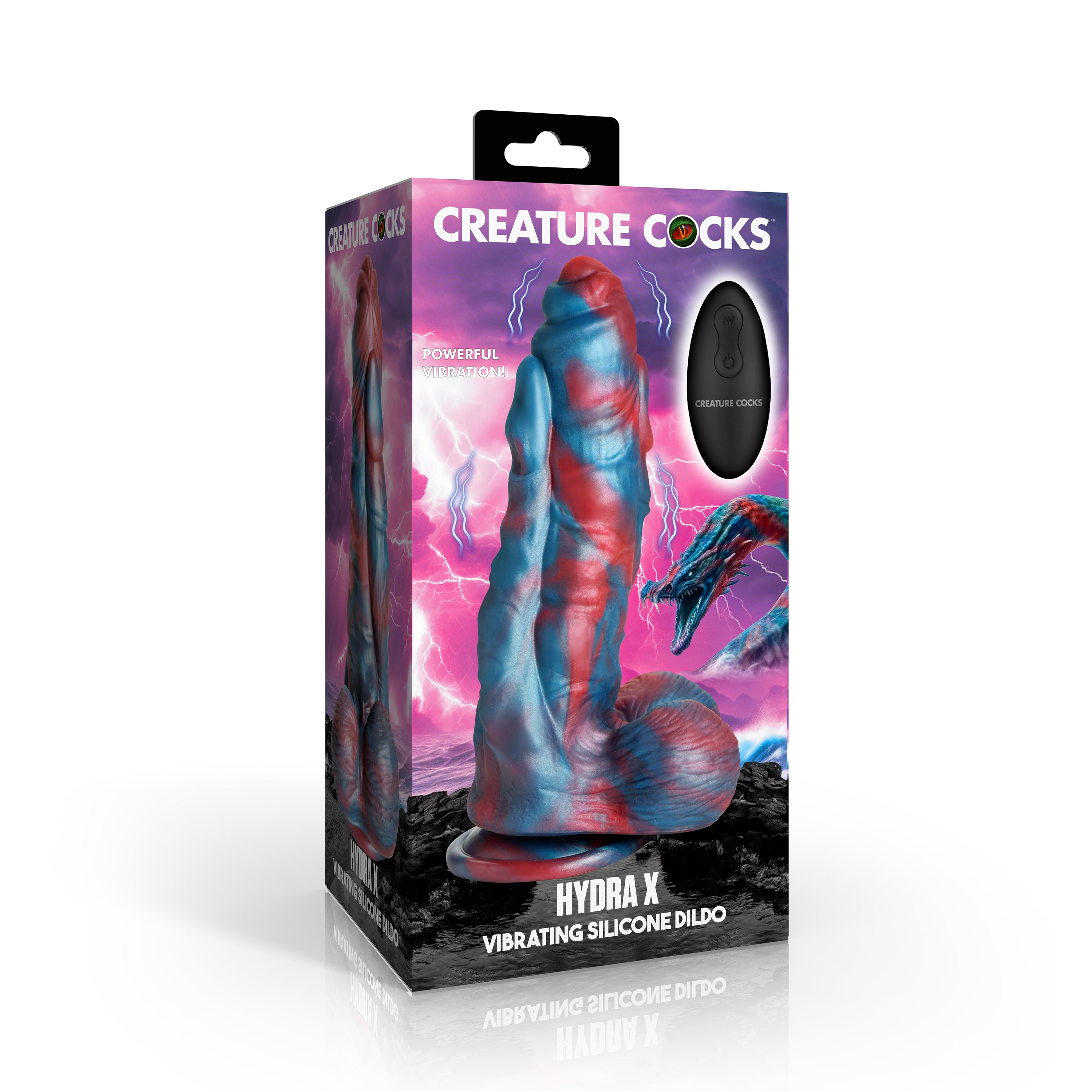 Creature Cocks Hydra X Vibrating Silicone Dildo Multi