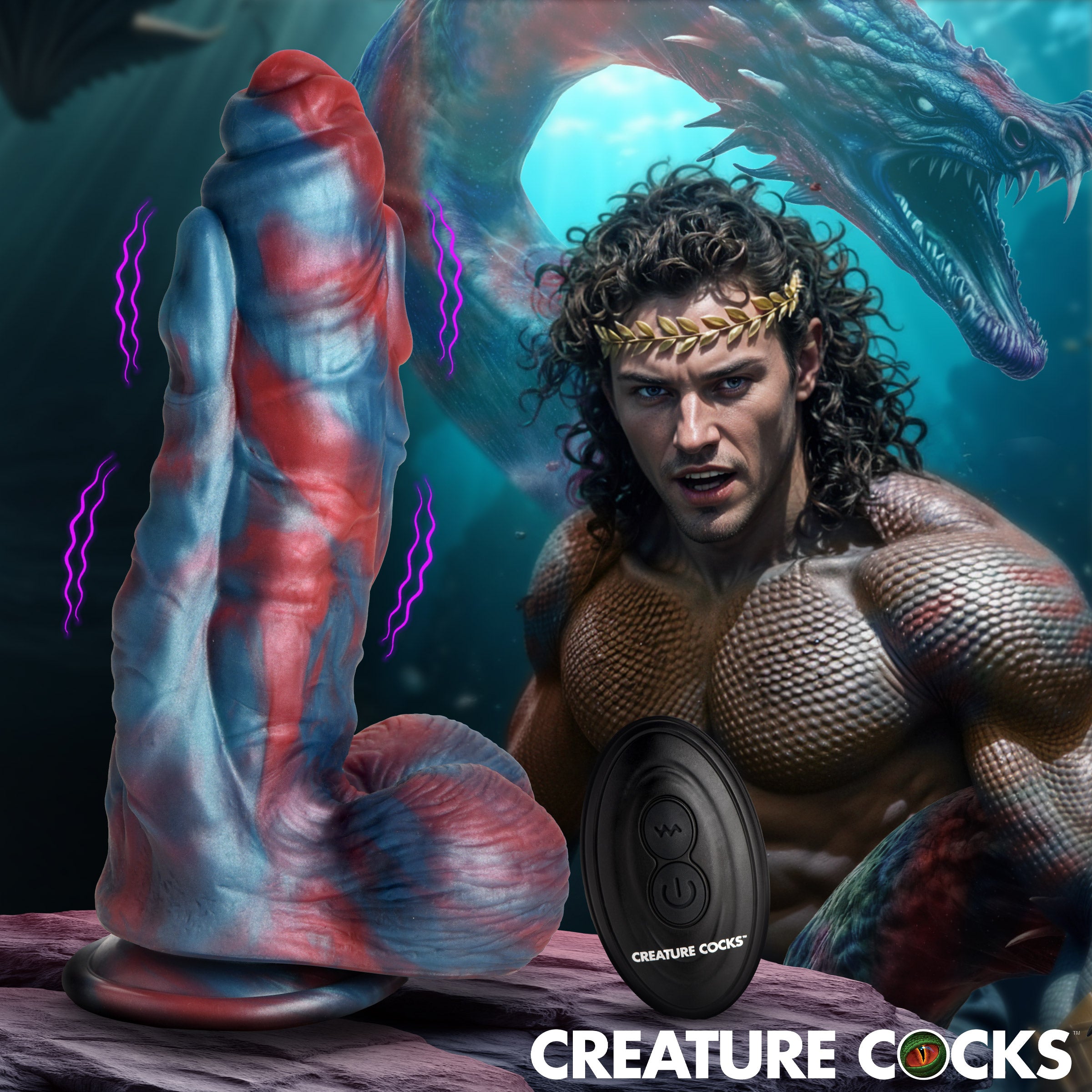 Creature Cocks Hydra X Vibrating Silicone Dildo Multi