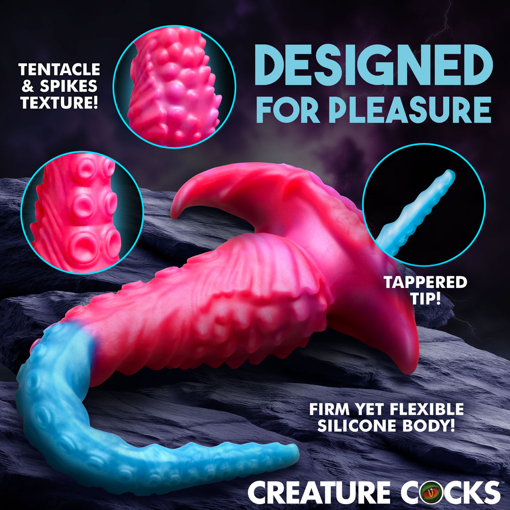 Creature Cocks Vibropus Vibrating Silicone Dildo Pink