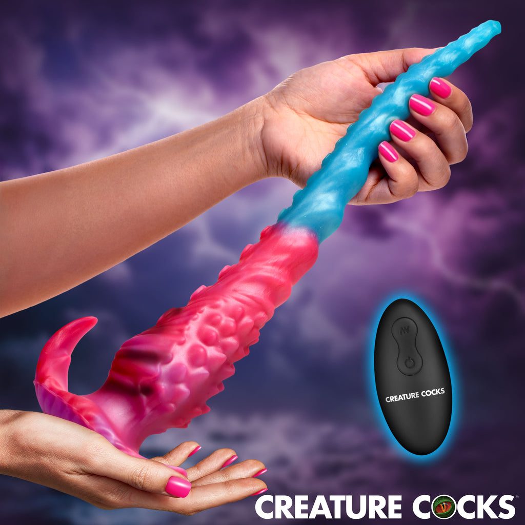 Creature Cocks Vibropus Vibrating Silicone Dildo Pink