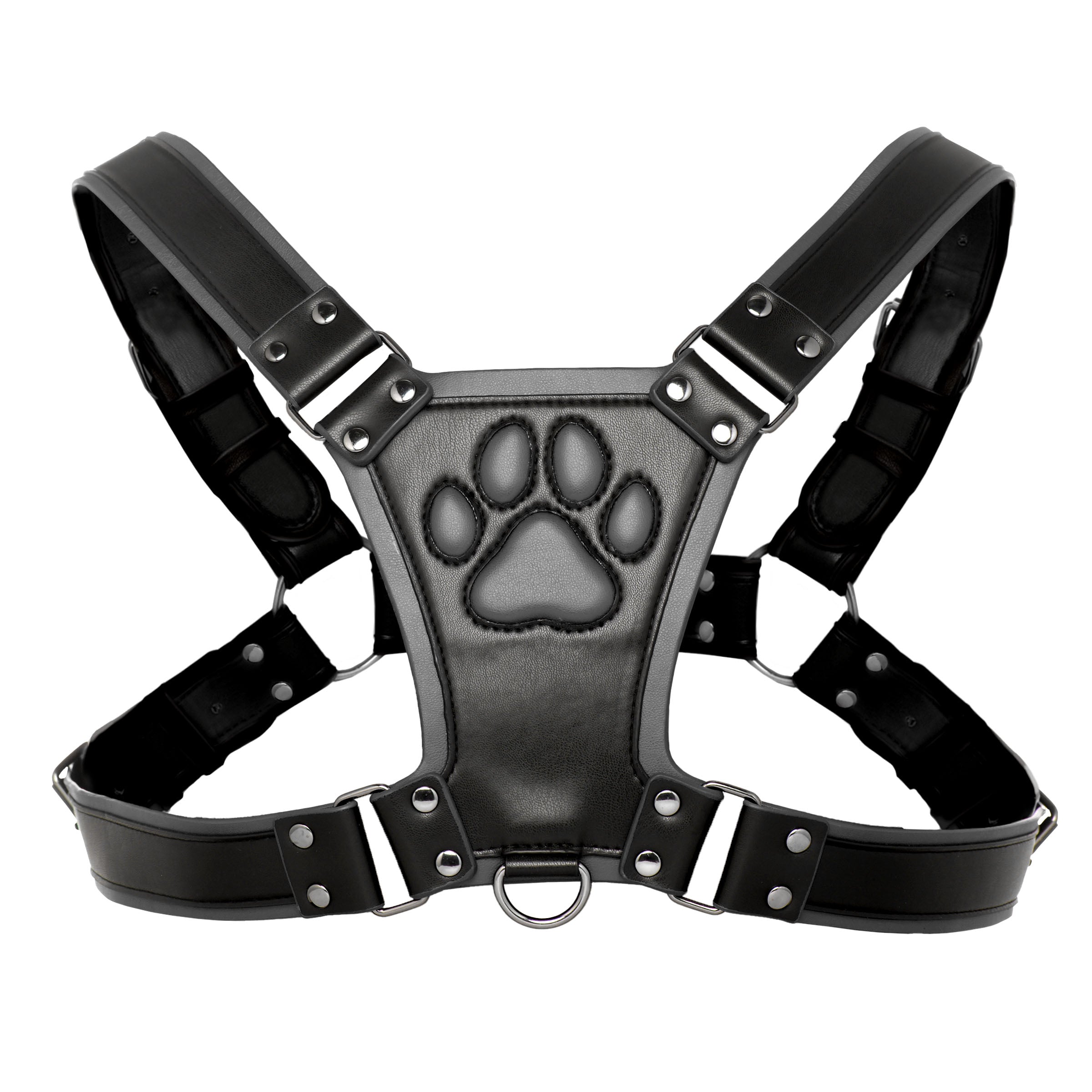 Master Series Alpha Pup Bulldog Harness - Black Black