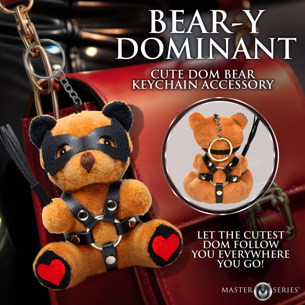 Master Series Dom Bear Keychain Brown