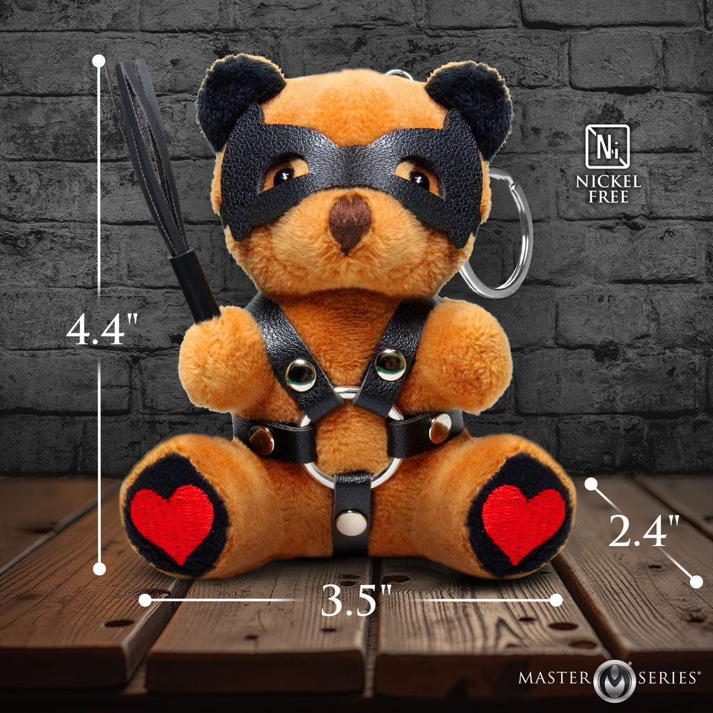 Master Series Dom Bear Keychain Brown