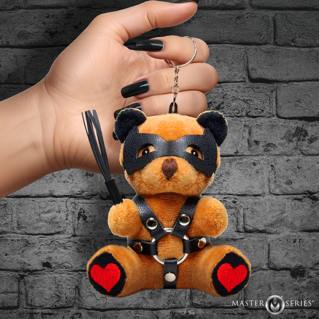 Master Series Dom Bear Keychain Brown