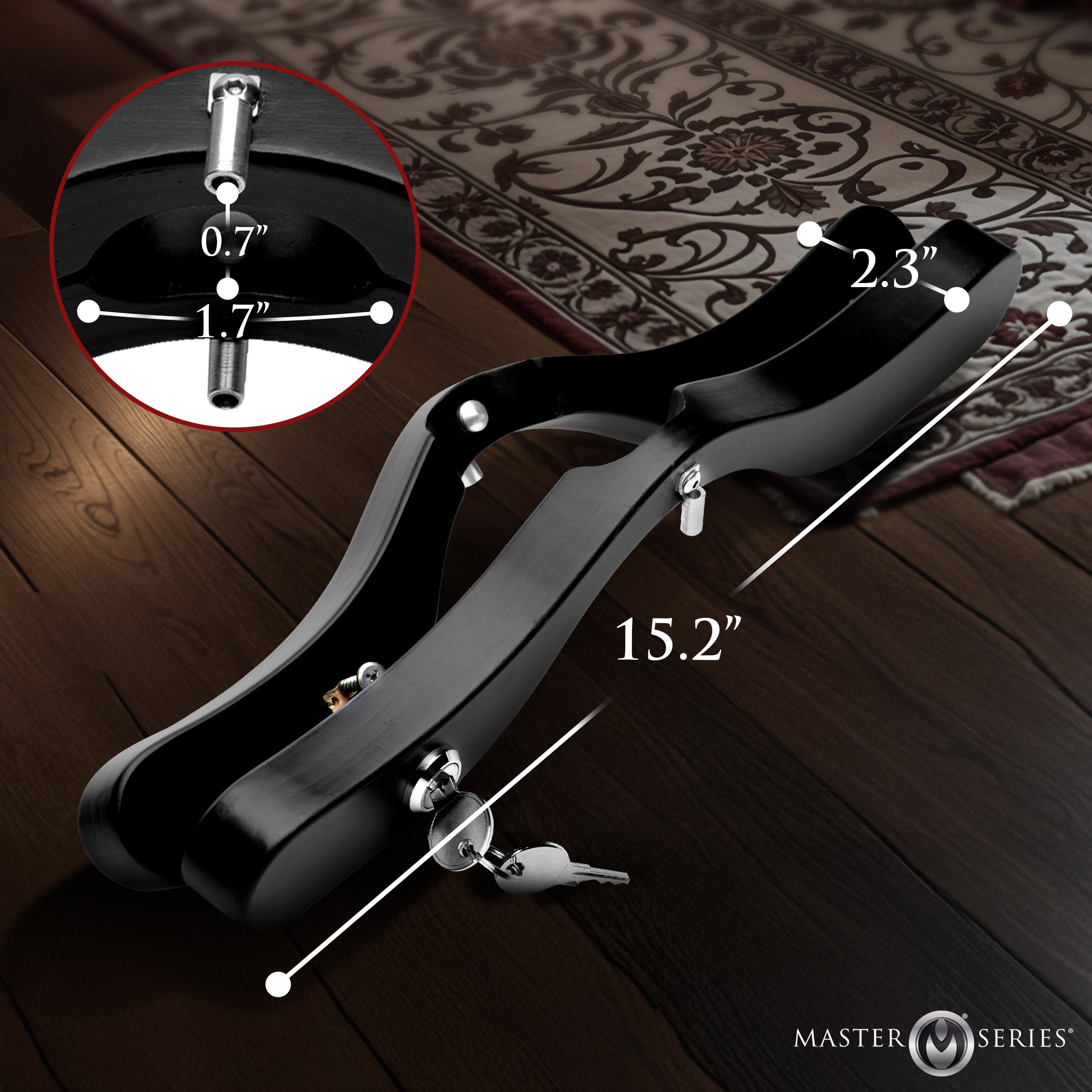 Master Series Exposed E-Stim Wooden Humbler Black