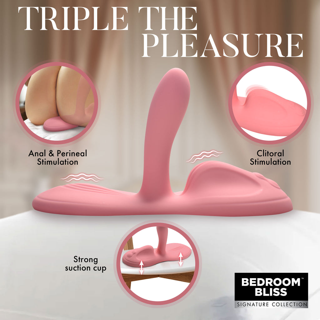 Bedroom Bliss Signature Collection Lover's Grinder Vibrating Silicone Grinder Pink