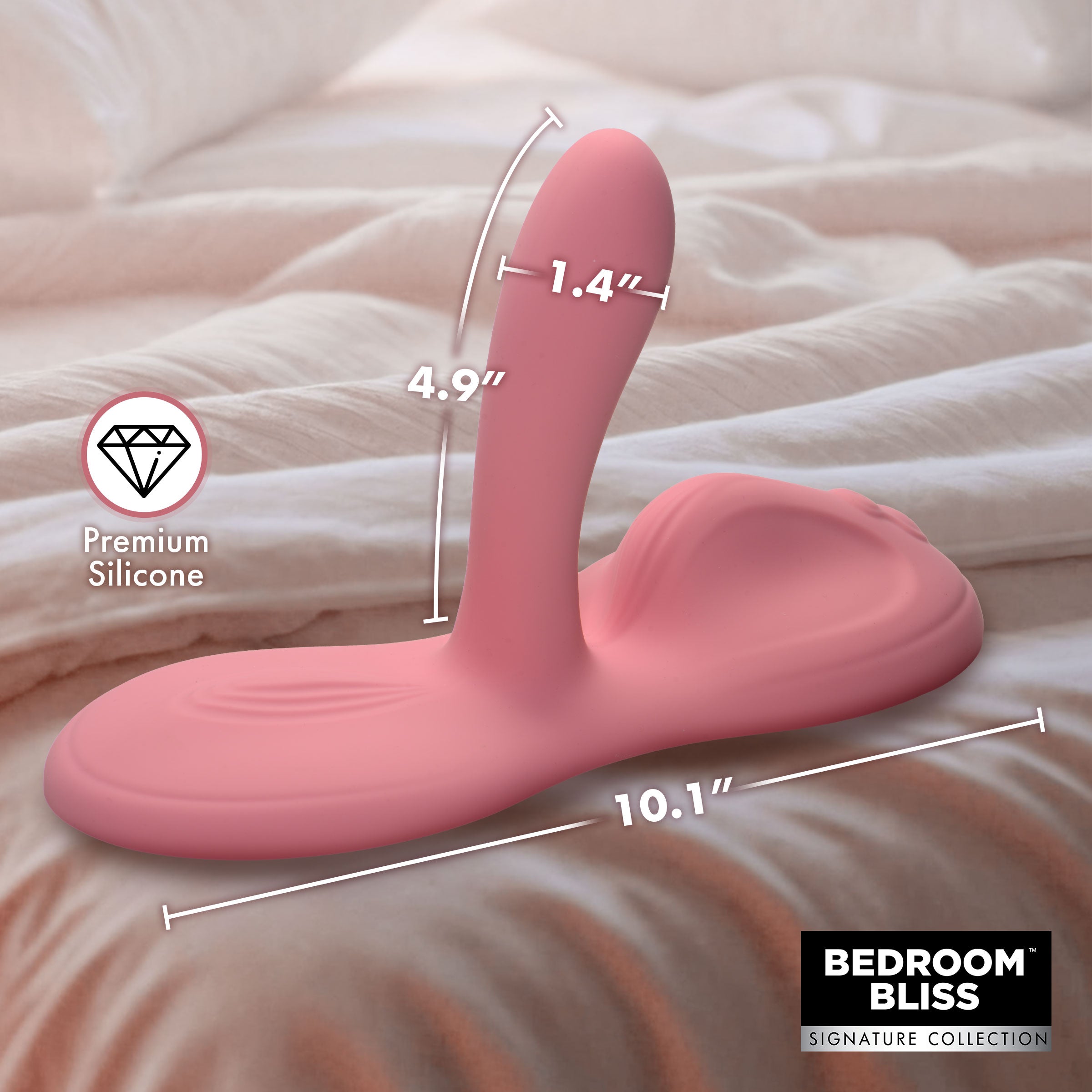 Bedroom Bliss Signature Collection Lover's Grinder Vibrating Silicone Grinder Pink