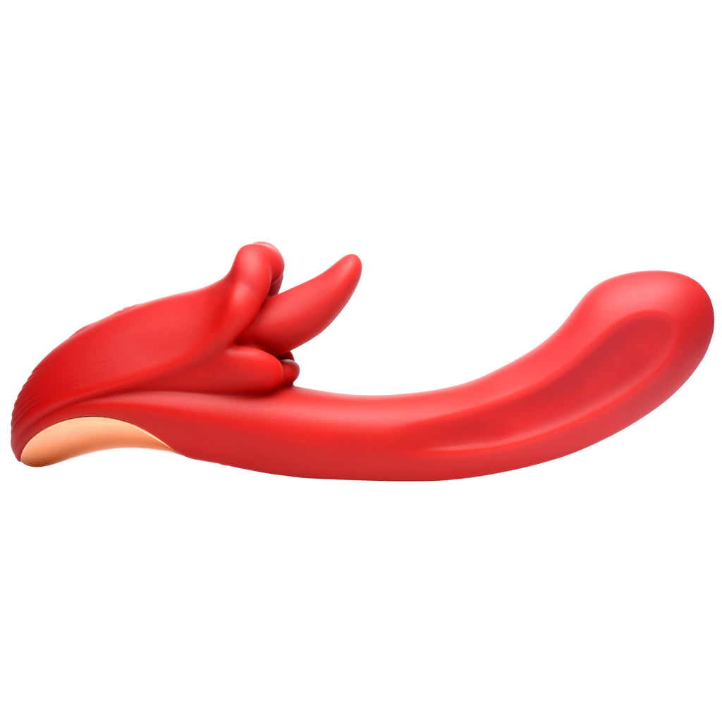Lickgasm Lusty Licker Licking Silicone Vibrator Red