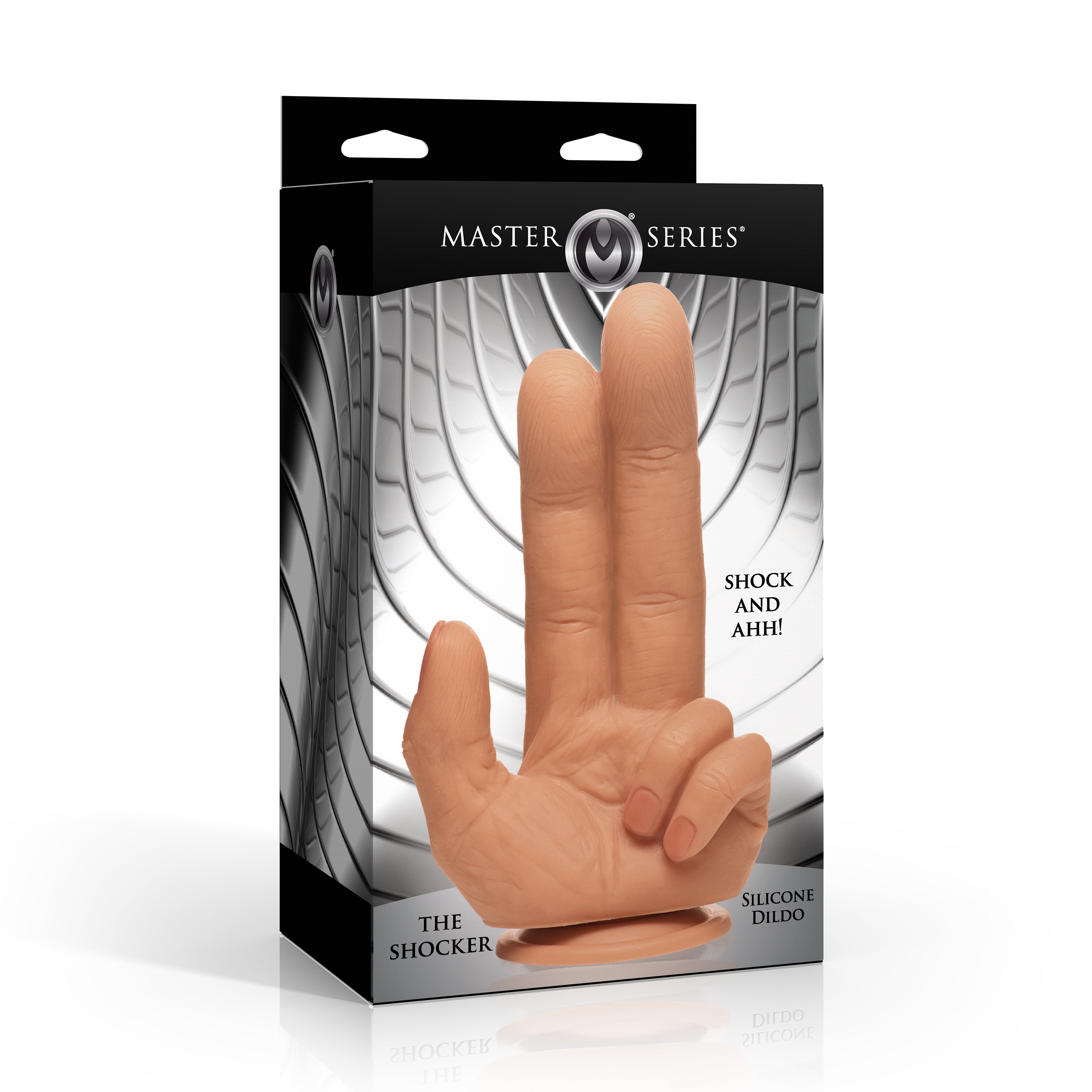 Master Series The Shocker Silicone Dildo Flesh