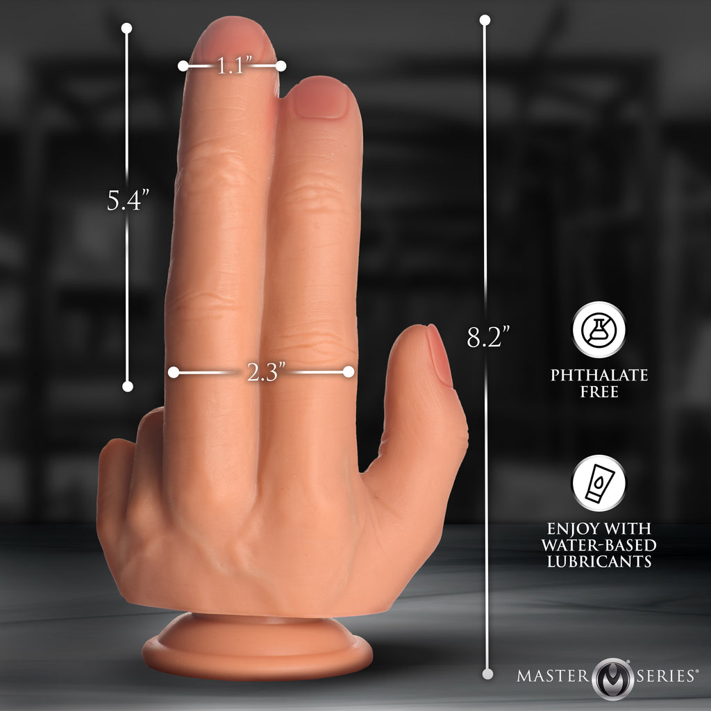 Master Series The Shocker Silicone Dildo Flesh