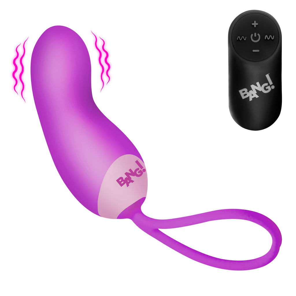 Bang! Silicone Mini Vibe w/ Remote - Pink Purple