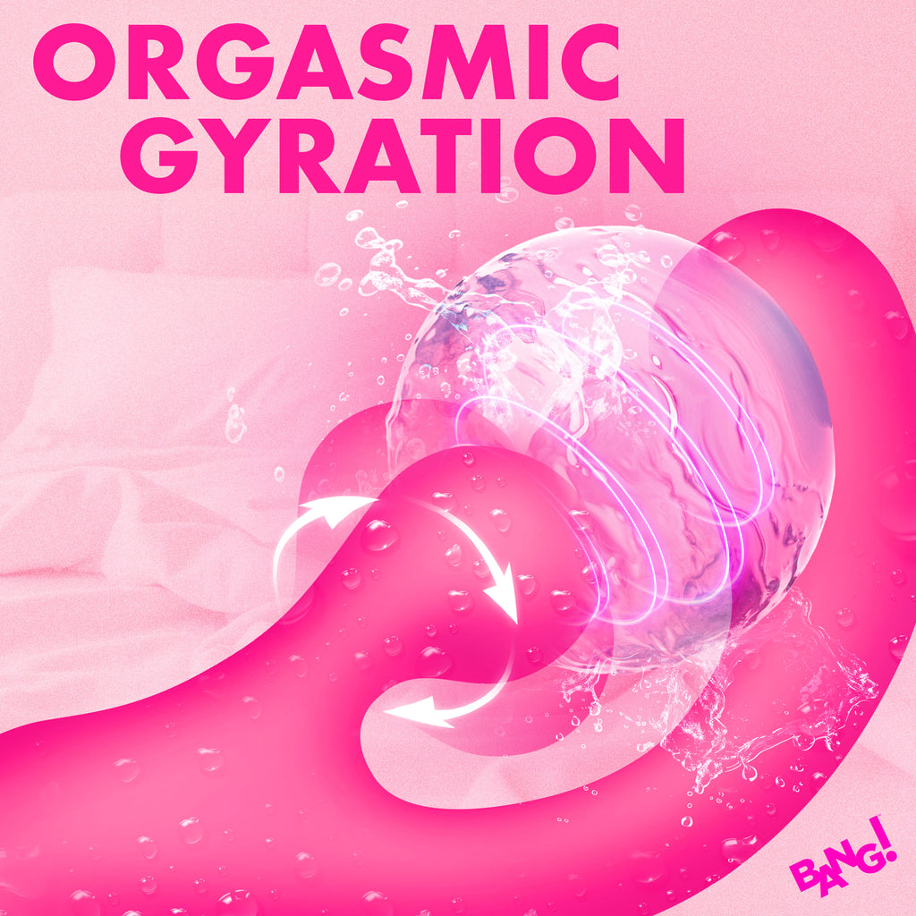 Bang! Gyro Rabbit Silicone Vibrator - Purple Pink