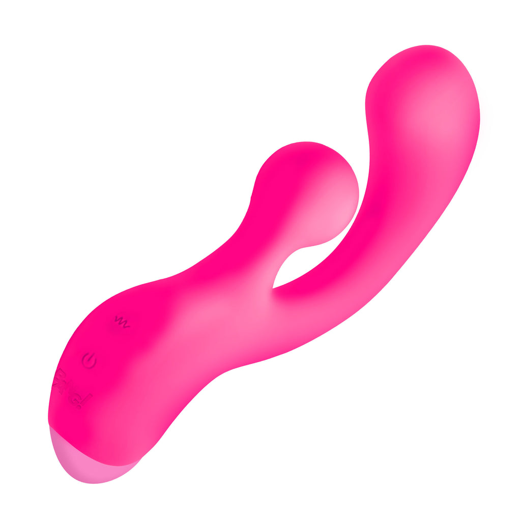 Bang! Gyro Rabbit Silicone Vibrator - Purple Pink