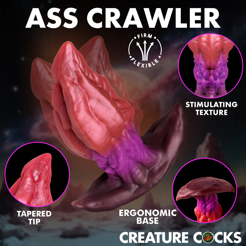 Creature Cocks Crawler Silicone Butt Plug - Medium Multi / Large