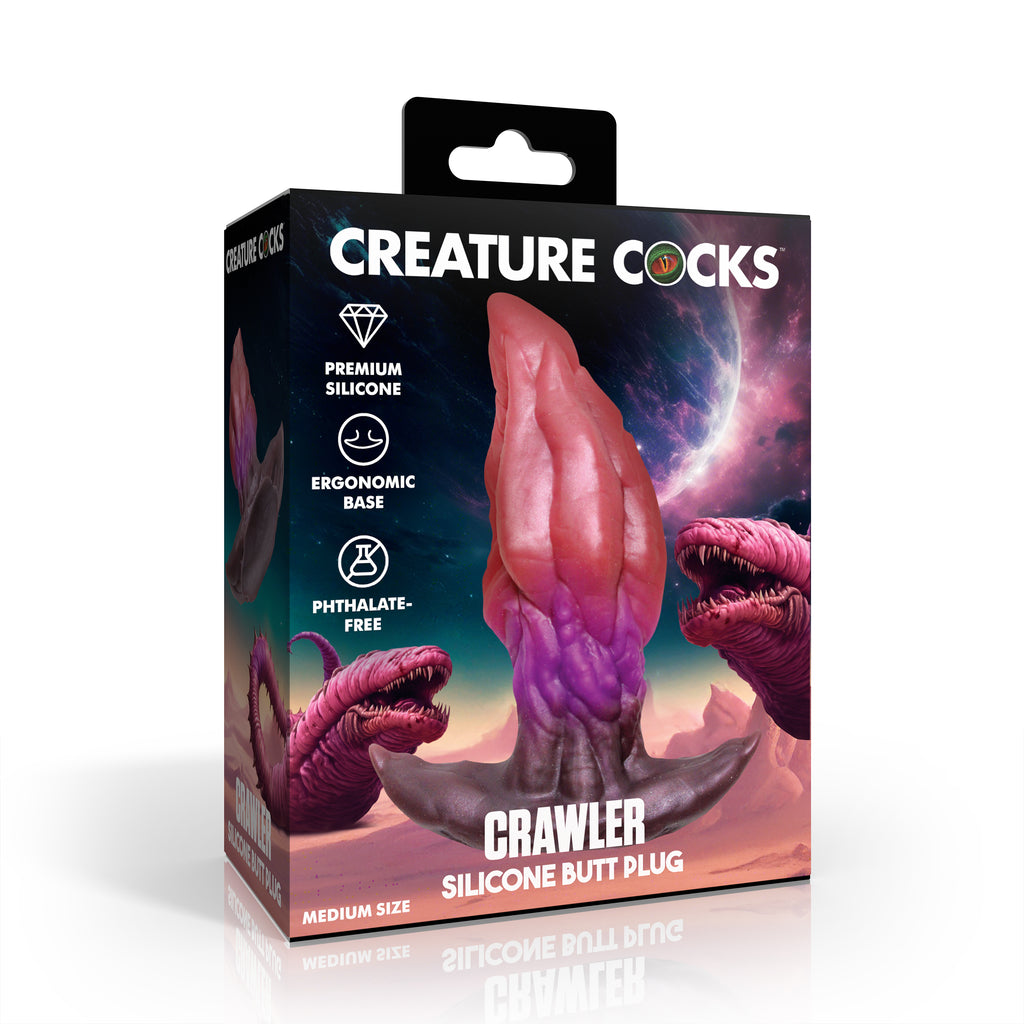 Creature Cocks Crawler Silicone Butt Plug - Medium Multi / Medium