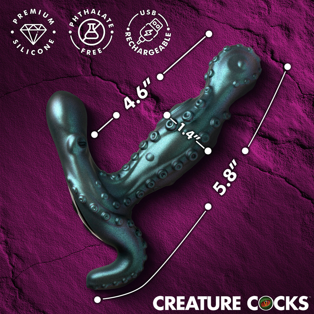 Creature Cocks Octoprobe Gyrating Prostate Vibrator Blue