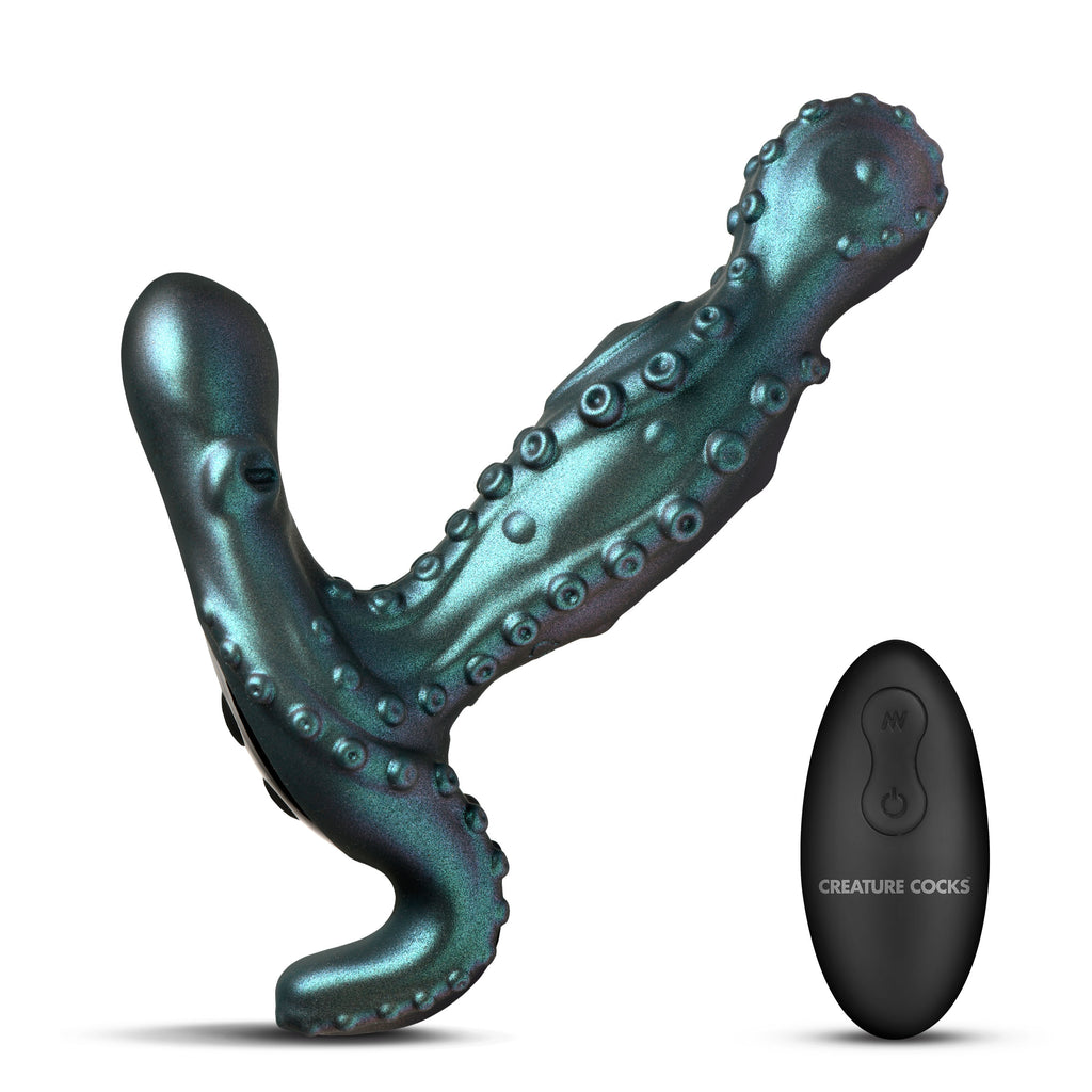 Creature Cocks Octoprobe Gyrating Prostate Vibrator Blue