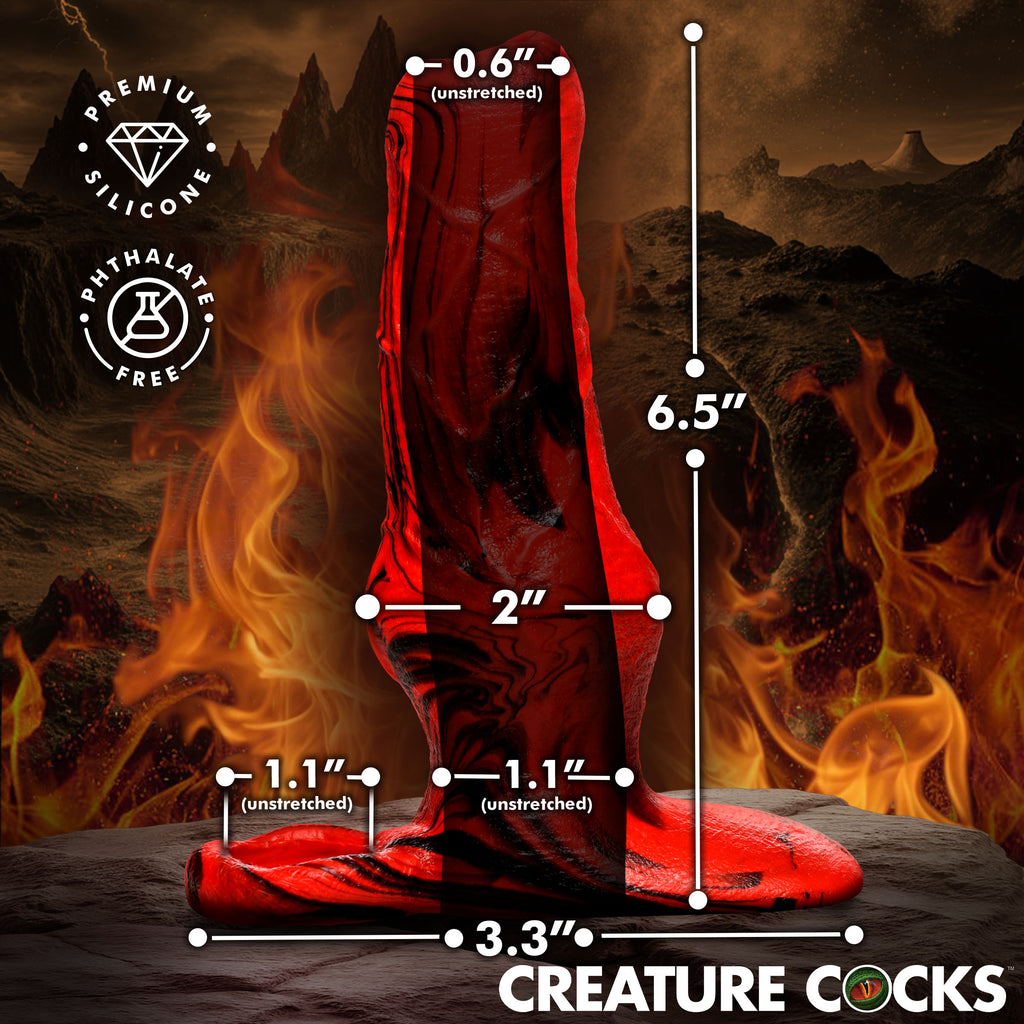 Creature Cocks Hell Hound Silicone Penis Enhancer Red