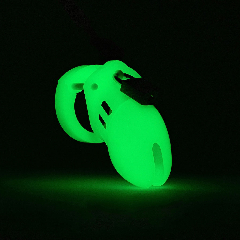CB6000 Glow-In-The-Dark Male Chastity Device - Small Green