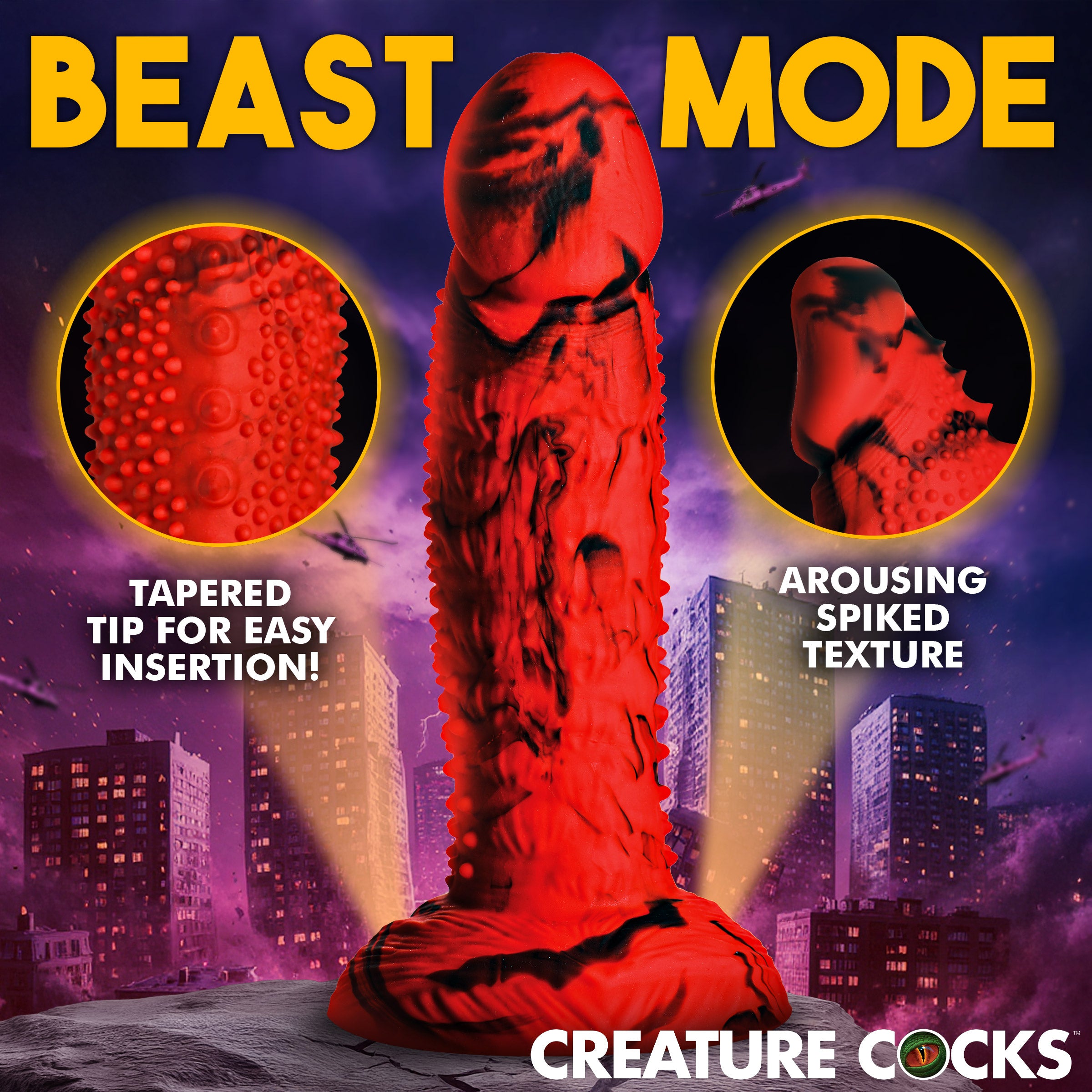 Creature Cocks Gojira Silicone Dildo Red