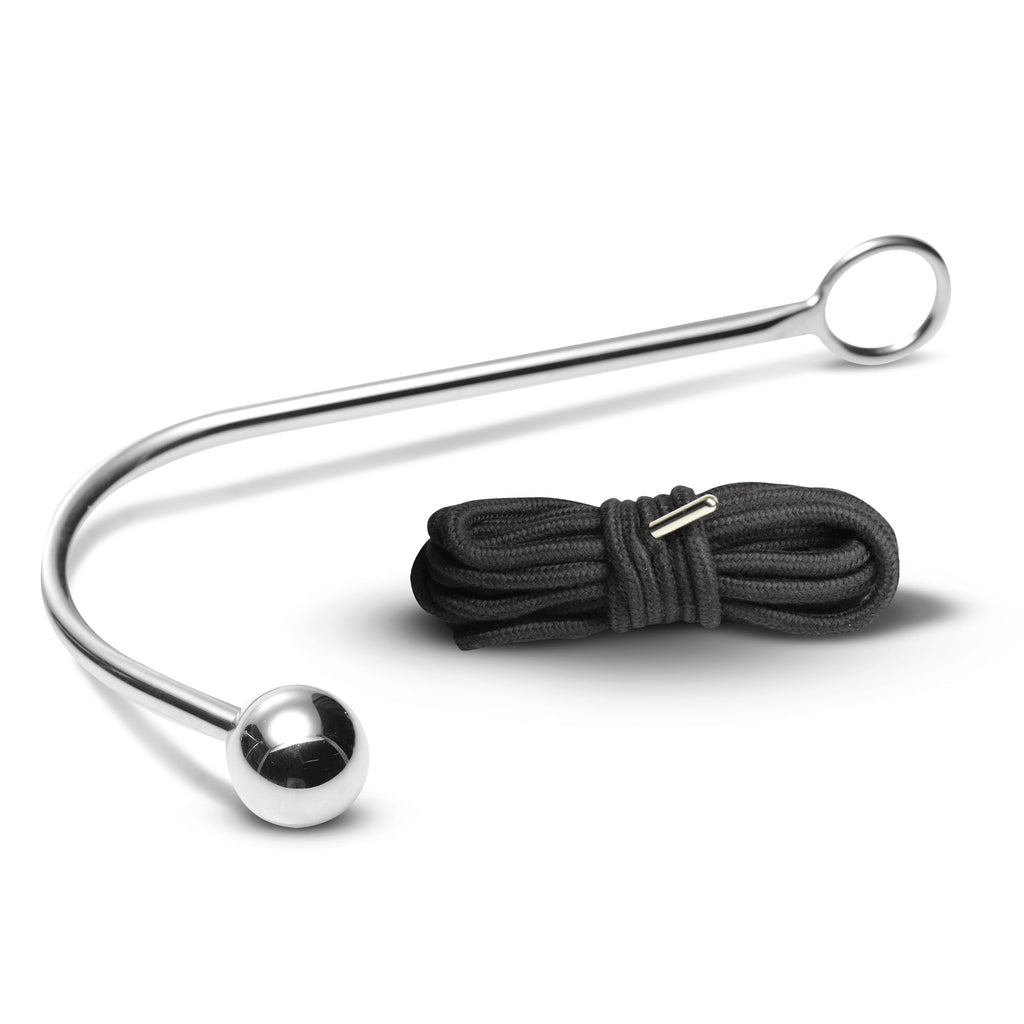 Master Series New Roped Anal Hook with Rope Grey