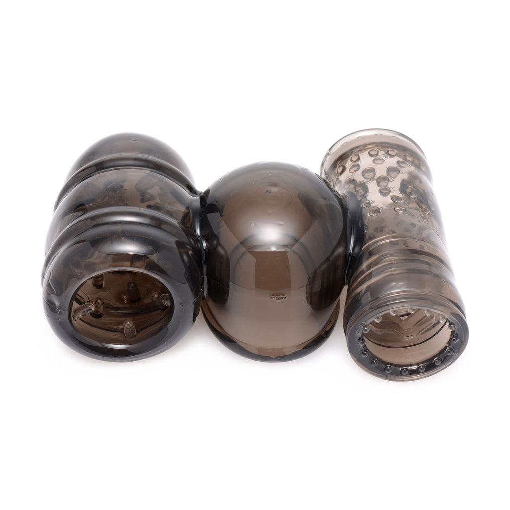 Master Series Thunder Stroke 2 in 1 Wand Masturbation Attachment Black