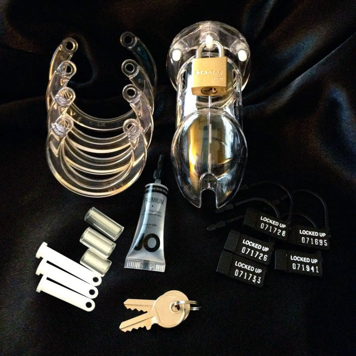 CB6000 CB-6000 Male Chastity Device Clear
