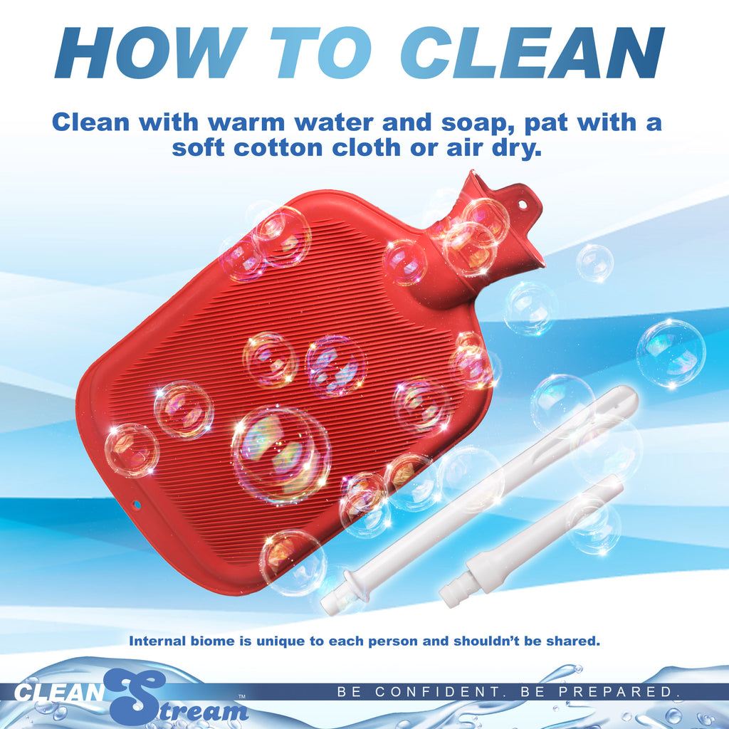 CleanStream CleanStream Water Bottle Douche Kit Red