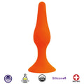 Rooster Alpha Advanced Silicone Anal Plug- Medium Orange