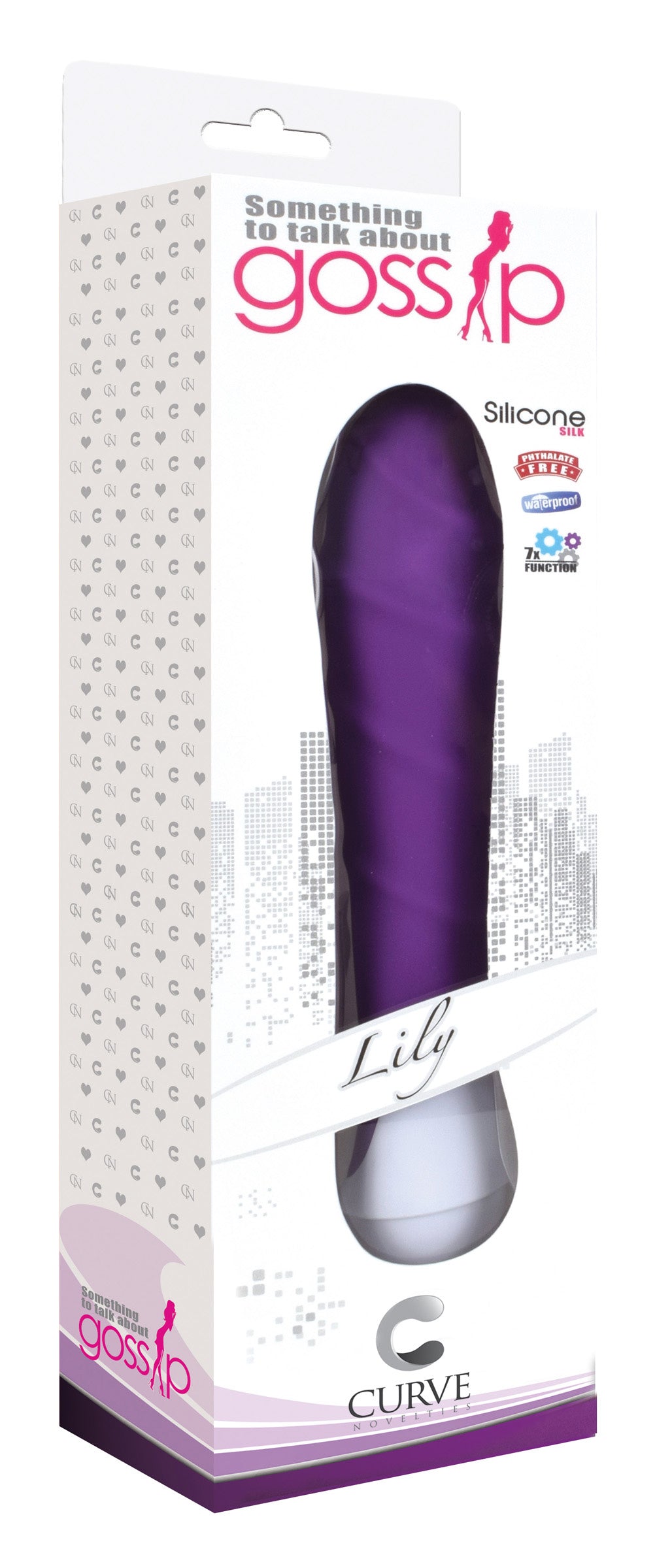 Gossip Lily 7 Function Silicone Vibe - Purple Purple