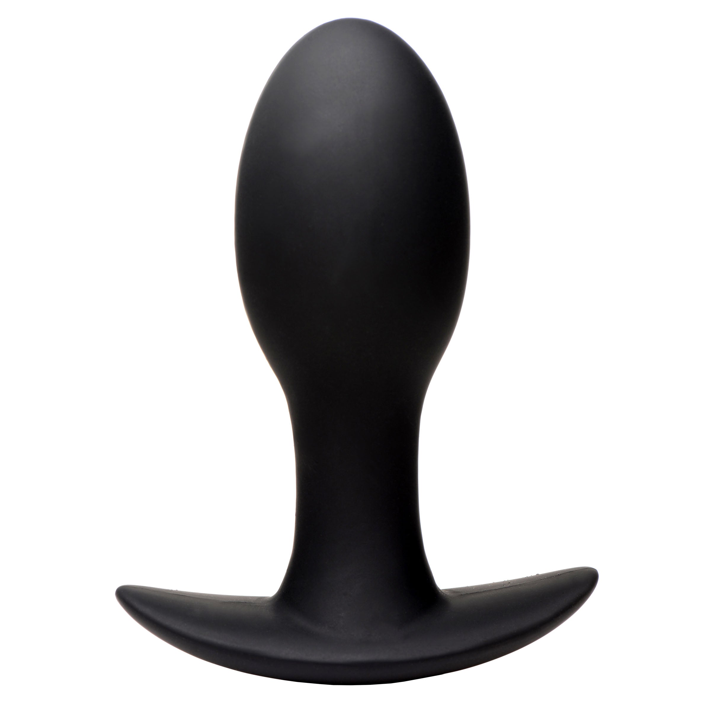 Rooster Rumbler Vibrating Silicone Butt Plug - Medium Black