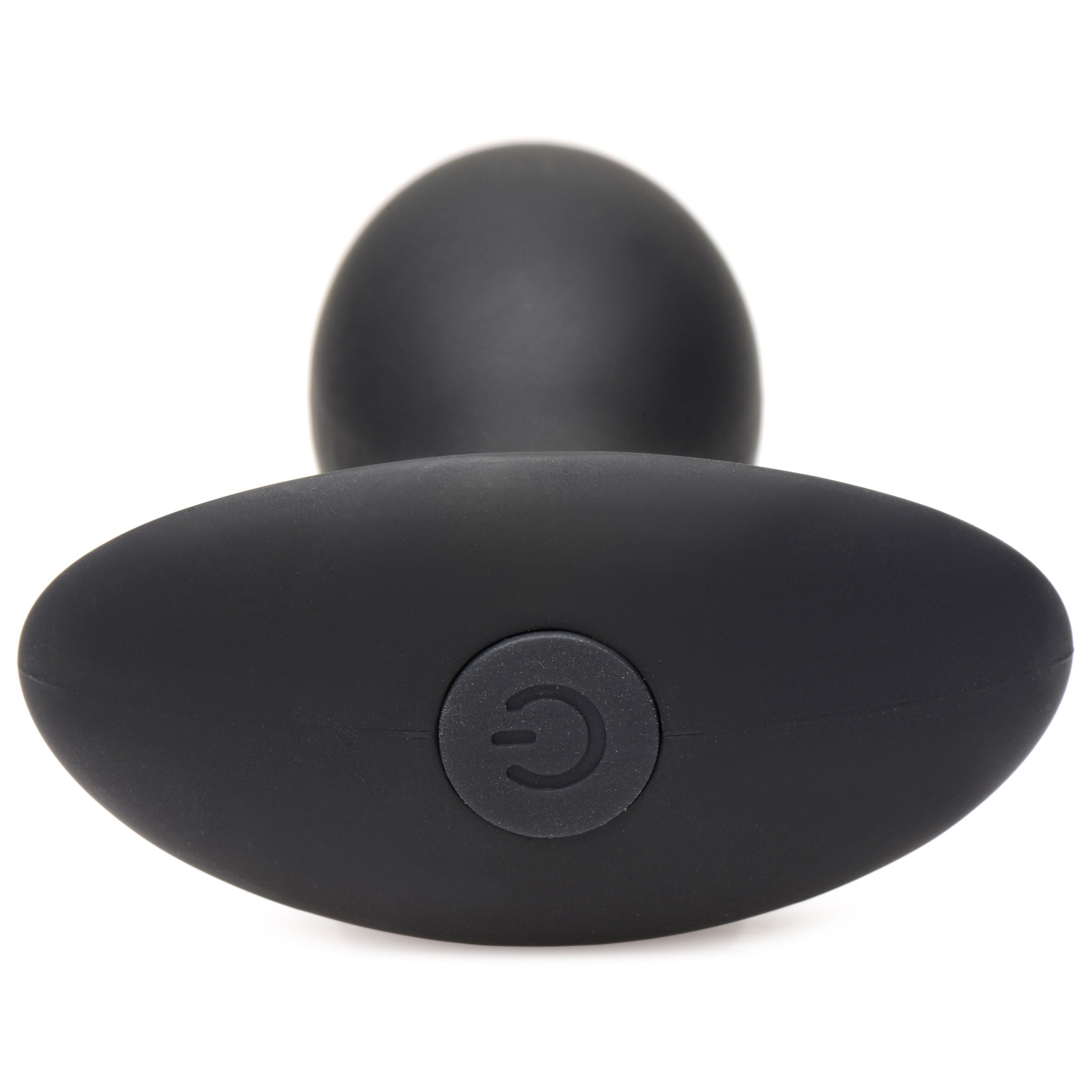 Rooster Rumbler Vibrating Silicone Butt Plug - Medium Black