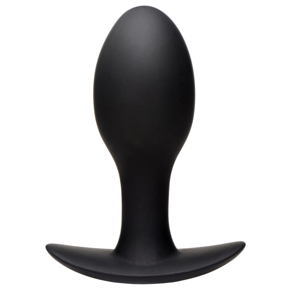 Rooster Rumbler Vibrating Silicone Butt Plug - Large Black