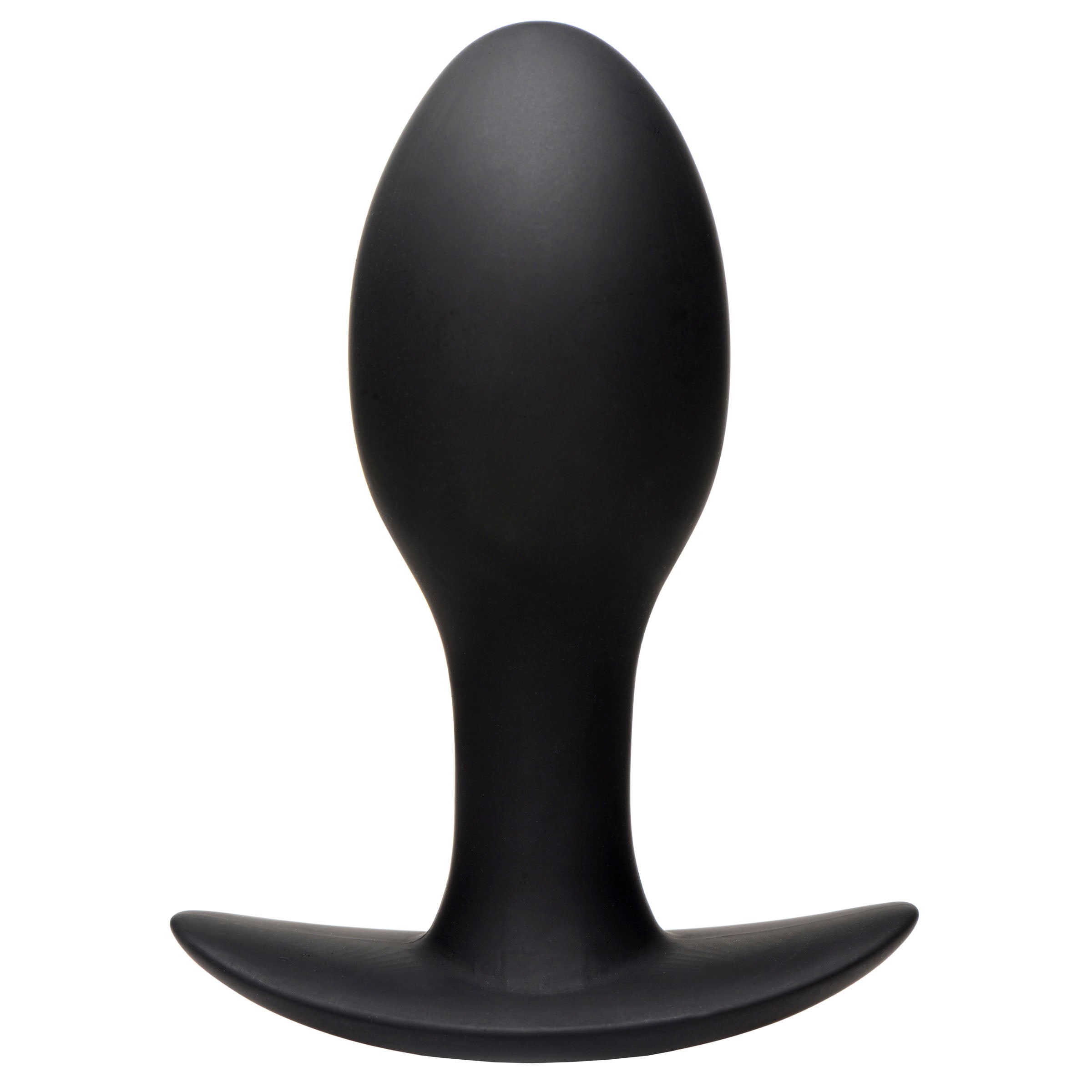 Rooster Rumbler Vibrating Silicone Butt Plug - Large Black