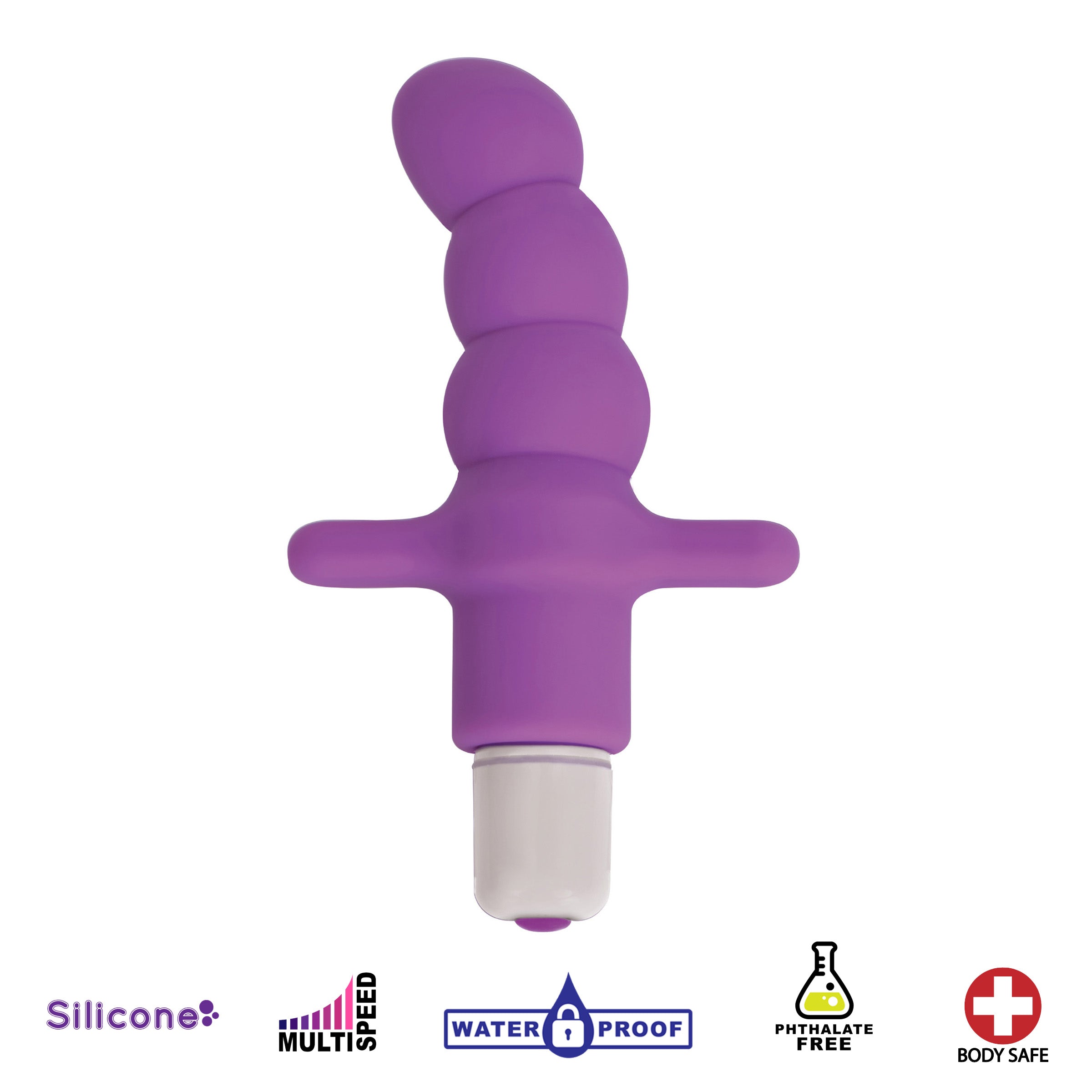 Gossip Desire Silicone Vibrating Anal Probe- Purple Purple