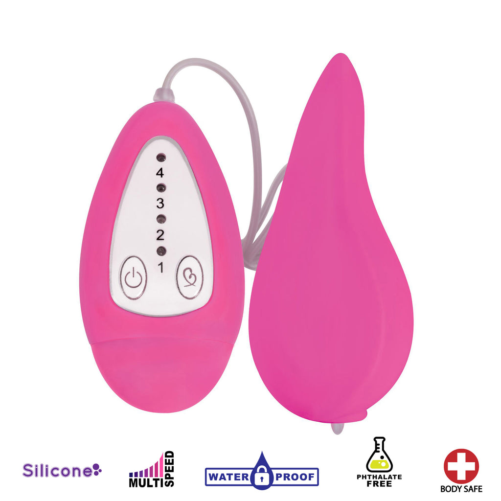 Gossip Groove Smooth Silicone Remote Vibe- Pink Pink