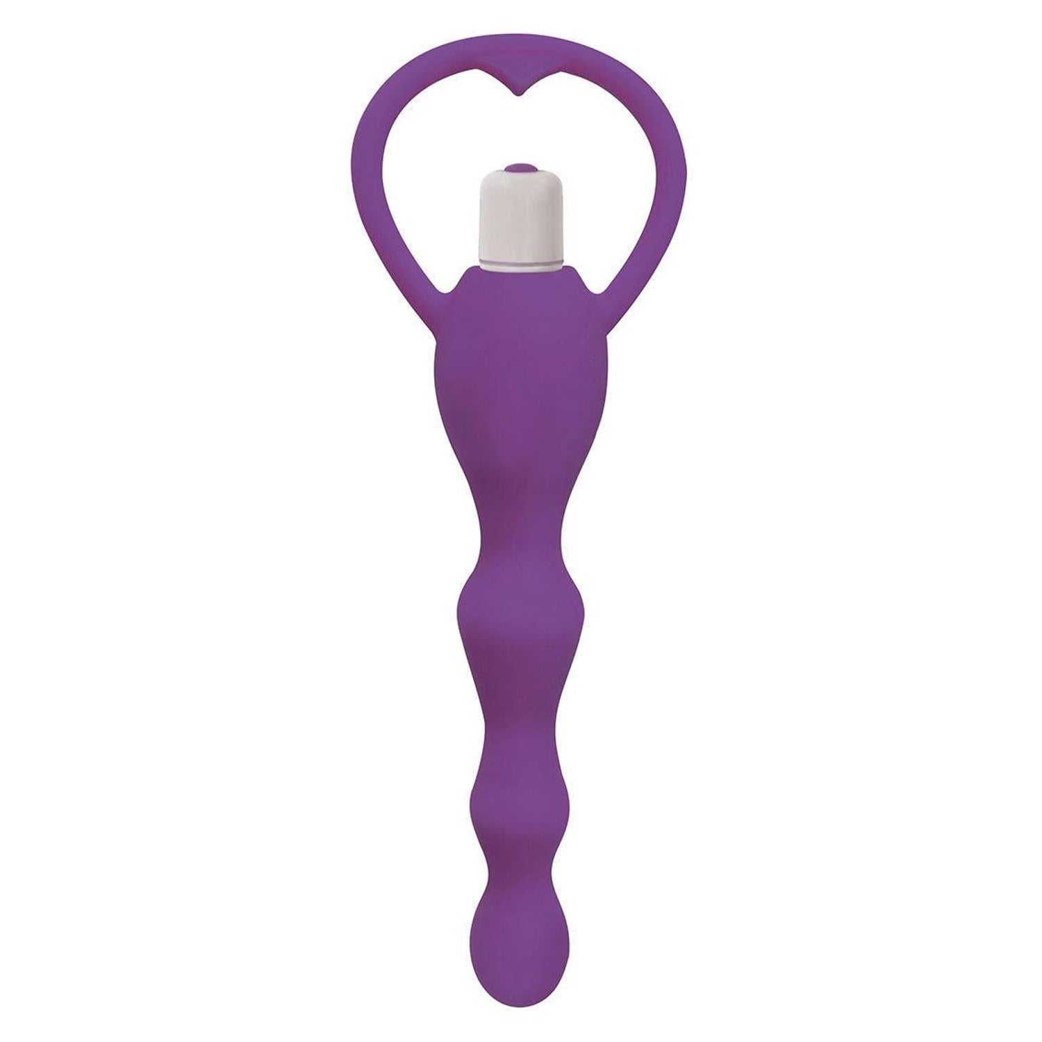 Curve Toys Rump Shaker 3X Vibrating Silicone Anal Plug - Purple
