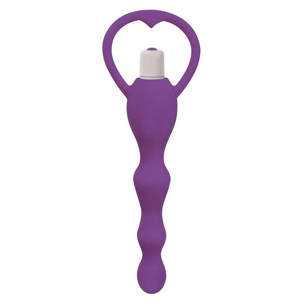 Curve Toys Rump Shaker 3X Vibrating Silicone Anal Plug - Purple